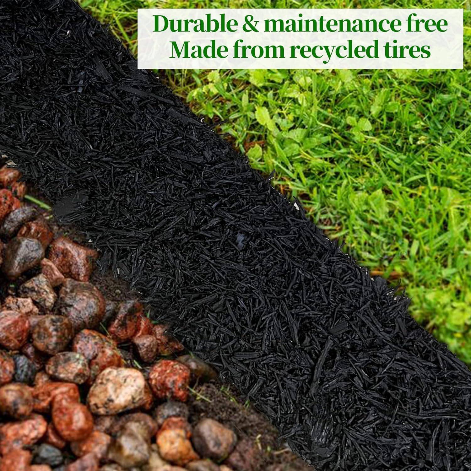 Rubber mulch bed edging: image 7