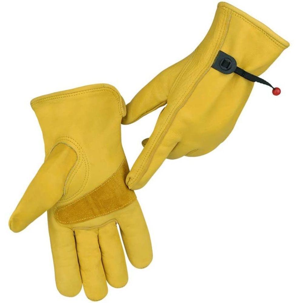 Leather gardening gloves: image 5