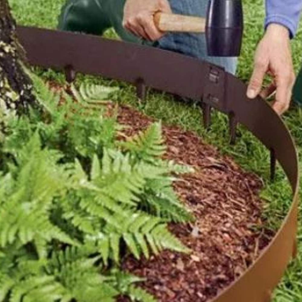 Corten steel garden edging: image 4