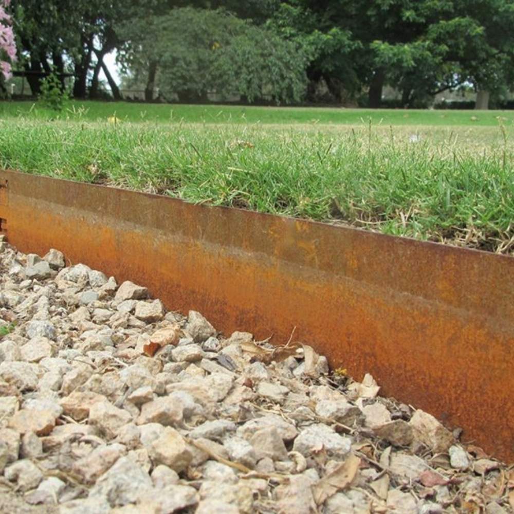Corten steel garden edging: image 5