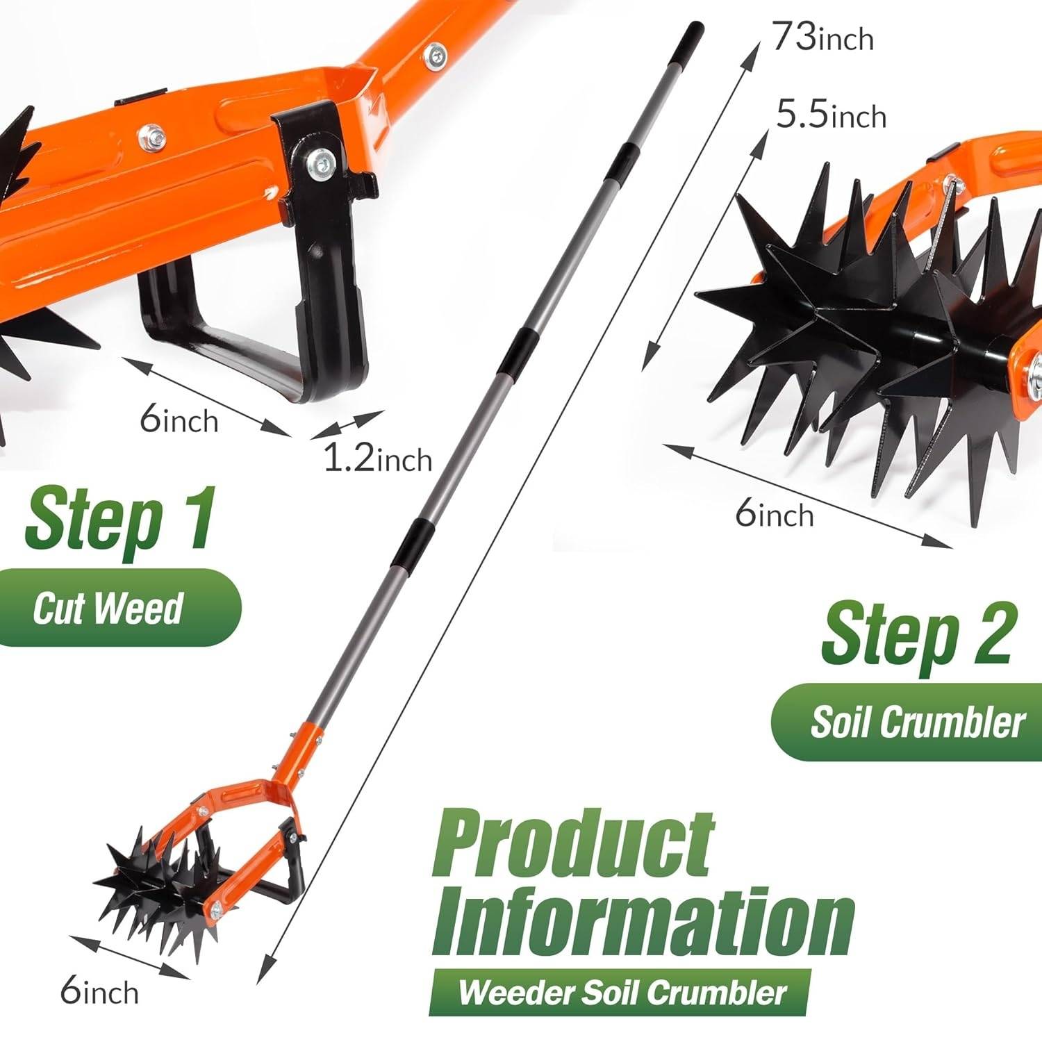 Hand tiller and cultivator: image 2