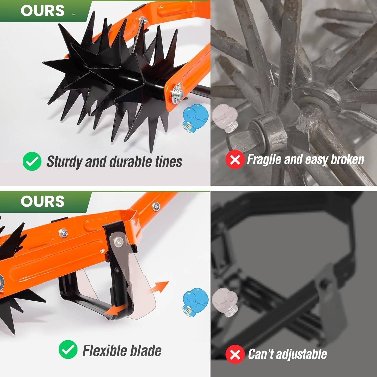 Hand tiller and cultivator: image 4
